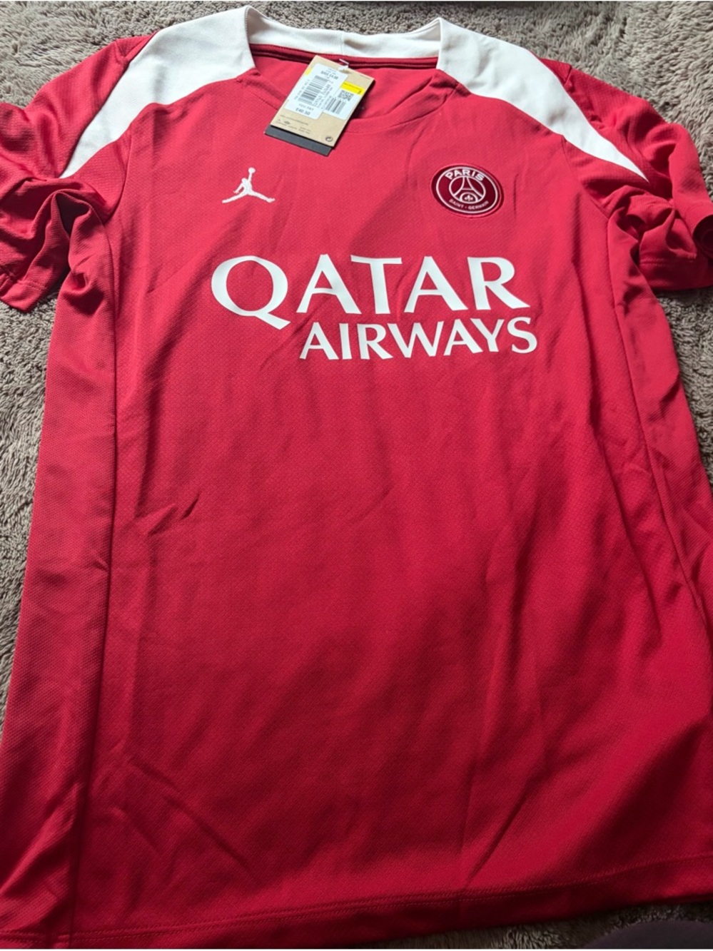 Nike Jordan Paris Saint-Germain Qatar Airways Soccer Jersey